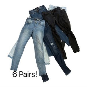 6 pair of JEANS
